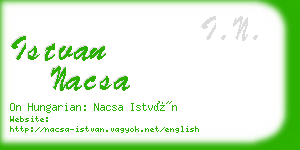 istvan nacsa business card